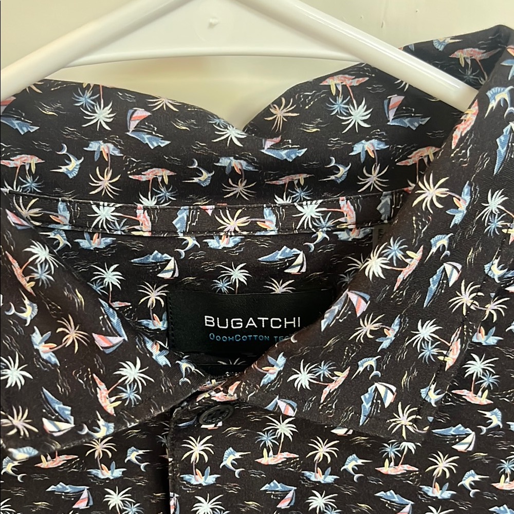 Bugatchi Men's Tropical Print Shirt